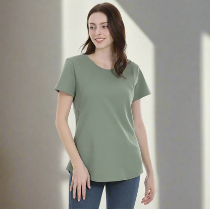 Nursing + Maternity Short Sleeve Shirt