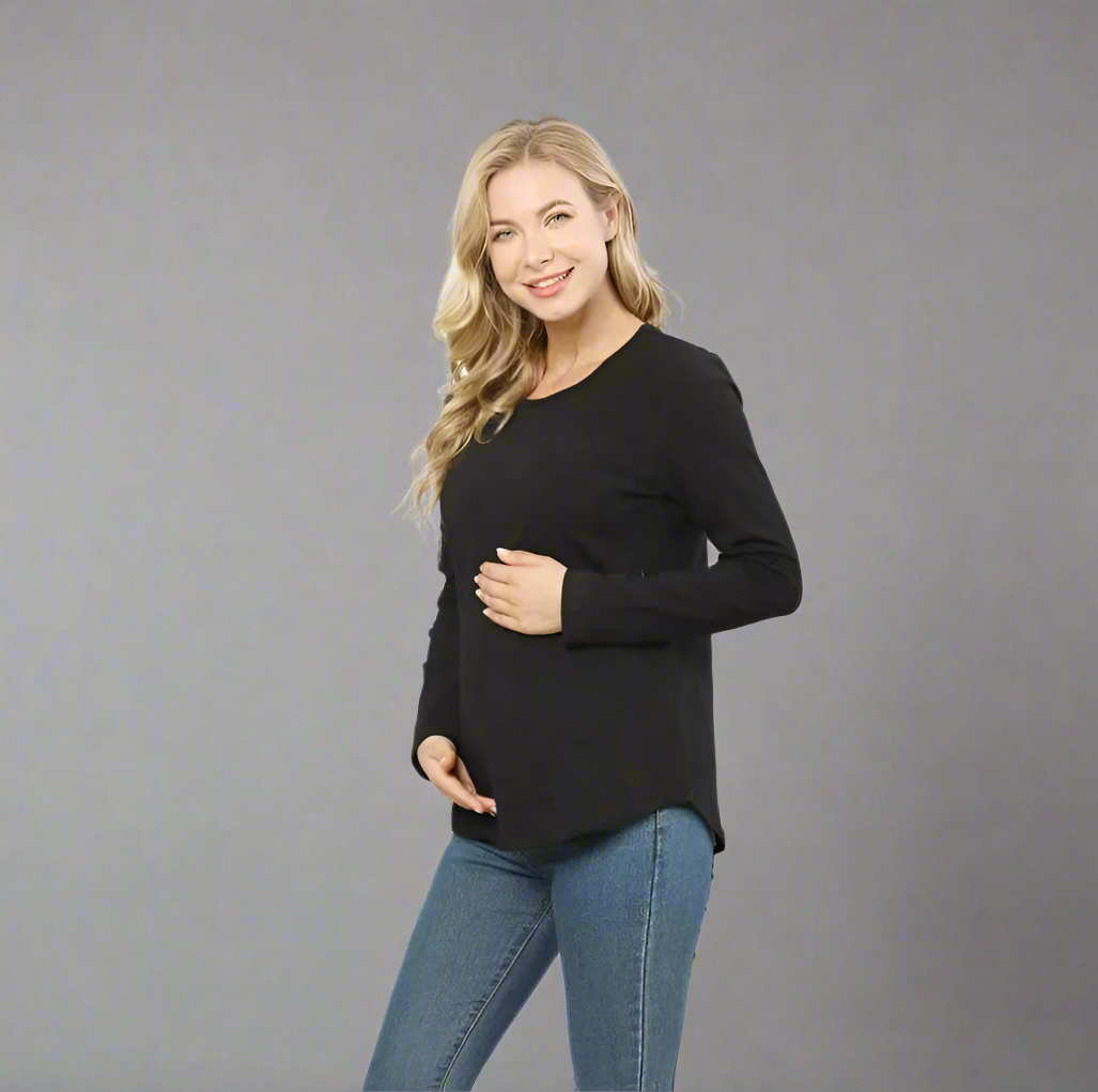 Nursing + Maternity Long Sleeve Shirt